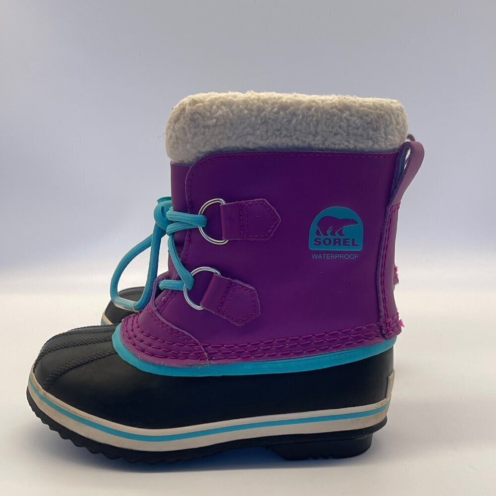 Sorel Yoot Pac Youth Waterproof Leather Winter Snow Boots – Size 12 - Picture 10 of 14